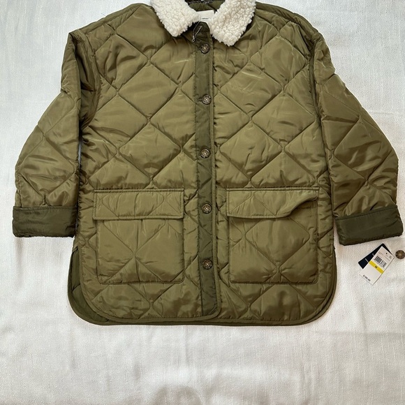 Lucky Brand Green Puffer Jacket with Quilted Design - Picture 2 of 13
